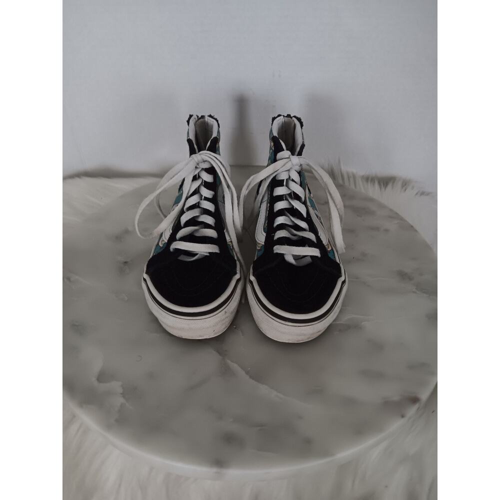 Vans Off the Wall Unisex Toddler 11.5 High Top Llama Print Sneakers Multicolor